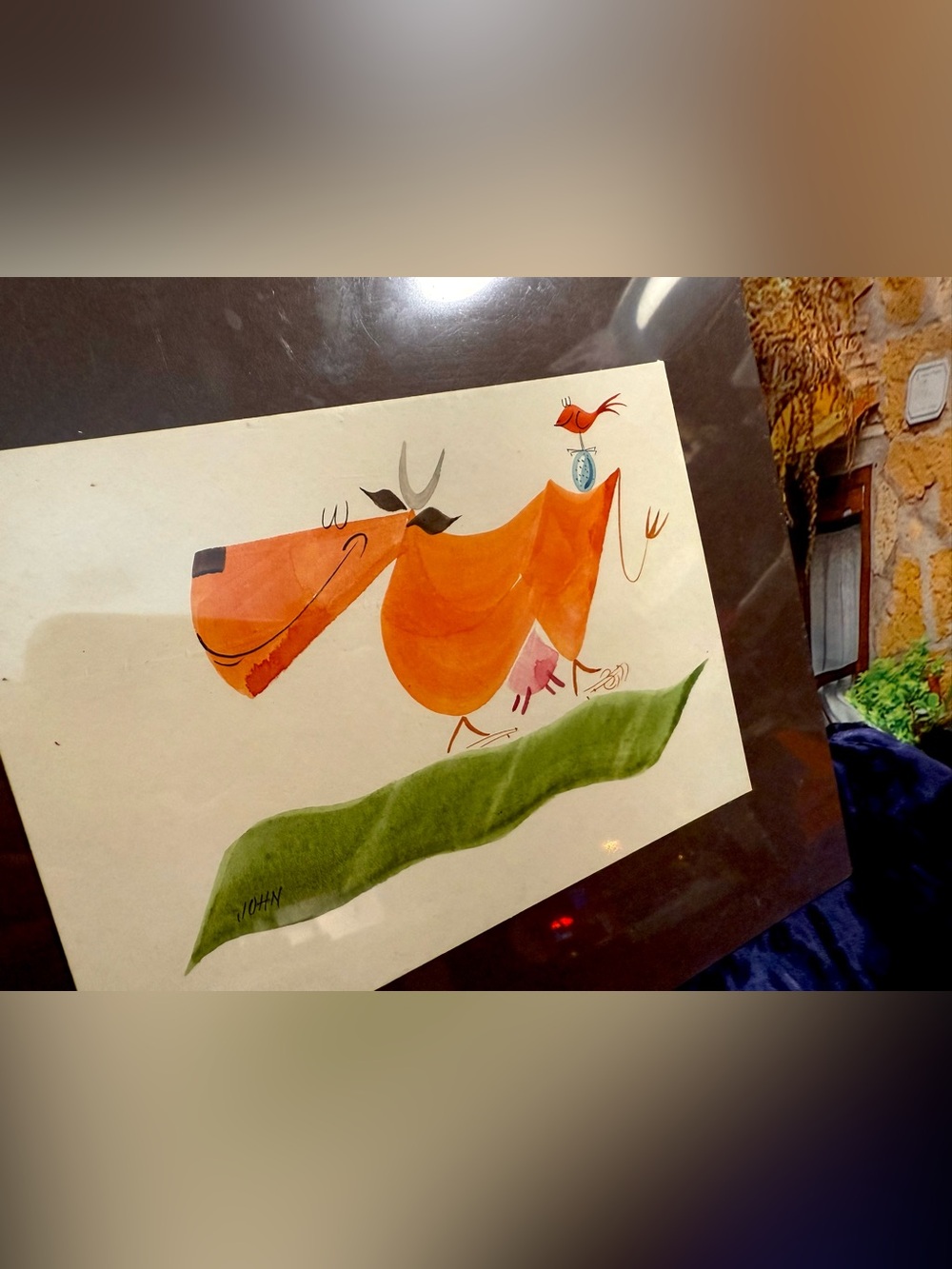🔥Original Signed Matted Water Color Painting by Maine Artist John Handcock